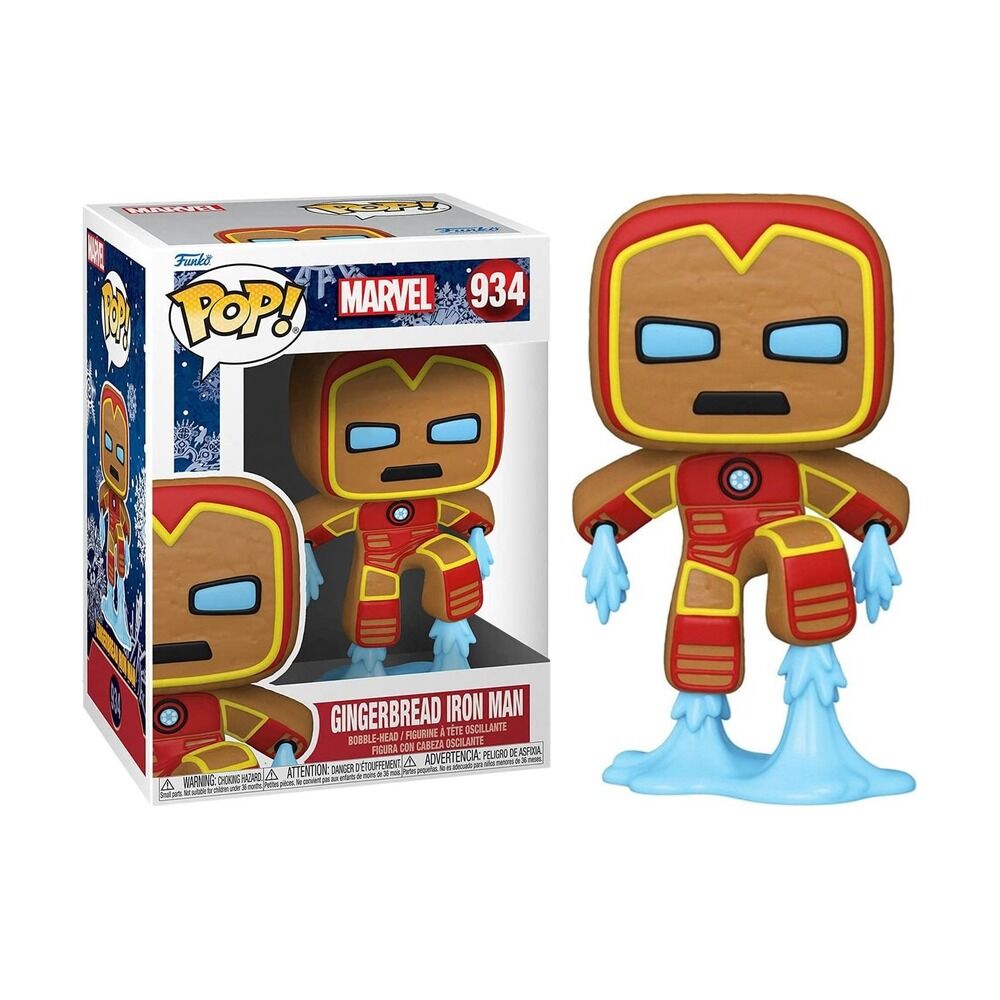 FUNKO POP! MARVEL NAVIDAD - IRON MAN DE JENGIBRE