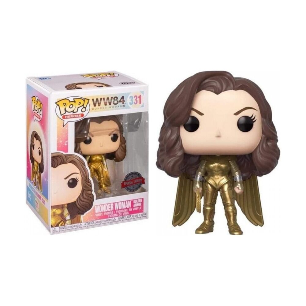 FUNKO POP! HEROES DC WONDER WOMAN 1984 - ARMADURA DORADA (SIN CASCO) EXCLUSIVO