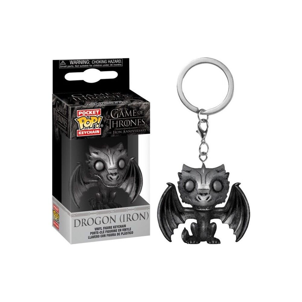 FUNKO POCKET POP! LLAVERO JUEGO DE TRONOS - DROGON (HIERRO)