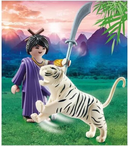 PLAYMOBIL - LUCHADORA ASIÁTICA CON TIGRE
