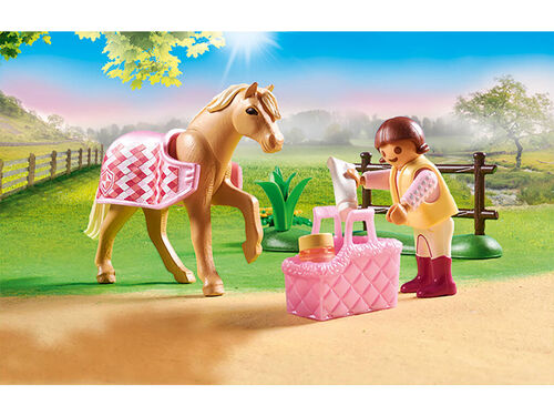 PLAYMOBIL - PONI DE EQUITACIÓN ALEMÁN COLECCIONABLE