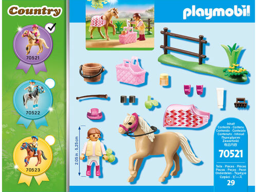 PLAYMOBIL - PONI DE EQUITACIÓN ALEMÁN COLECCIONABLE