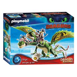 PLAYMOBIL - DRAGON RACING: DRAGÓN 2 CABEZAS CON CHUSCO Y BRUSCA