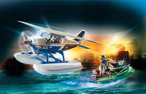 PLAYMOBIL - POLICÍA HIDROAVIÓN: PERSECUCIÓN DE CONTRABANDISTA