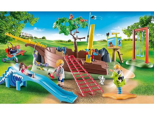 PLAYMOBIL - PARQUE DE AVENTURAS CON BARCO NAUFRAGADO