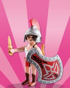 PLAYMOBIL 5597-10 SOBRE SORPRESA SERIE 8 NIÑAS - GLADIADORA ROMANA