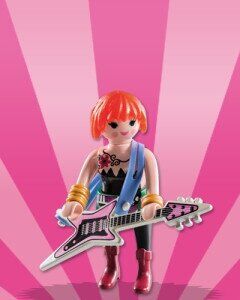 PLAYMOBIL 5597-12 SOBRE SORPRESA SERIE 8 NIÑAS - ROCKERA GUITARRISTA