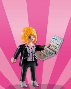 PLAYMOBIL 5597-2 SOBRE SORPRESA SERIE 8 NIÑAS - MUJER DE NEGOCIOS