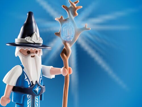 PLAYMOBIL 5596-10 SOBRE SORPRESA SERIE 8 NIÑOS - MAGO AZUL
