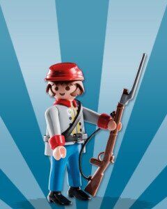 PLAYMOBIL 5596-3 SOBRE SORPRESA SERIE 8 NIÑOS - SOLDADO CONFEDERADO