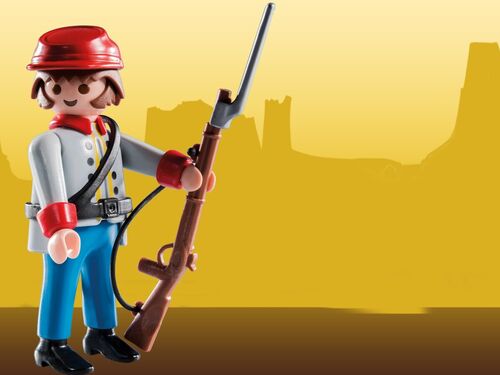 PLAYMOBIL 5596-3 SOBRE SORPRESA SERIE 8 NIÑOS - SOLDADO CONFEDERADO