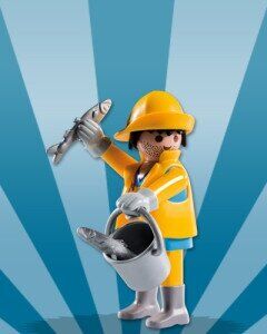 PLAYMOBIL 5596-6 SOBRE SORPRESA SERIE 8 NIÑOS - PESCADOR