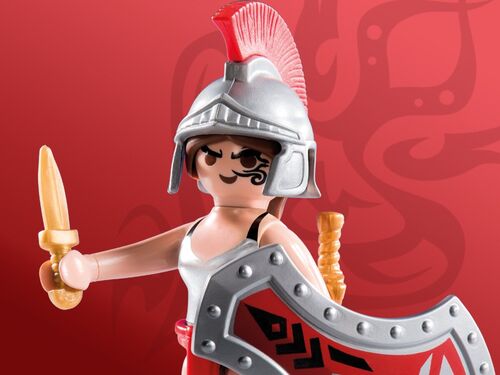 PLAYMOBIL 5597-10 SOBRE SORPRESA SERIE 8 NIÑAS - GLADIADORA ROMANA