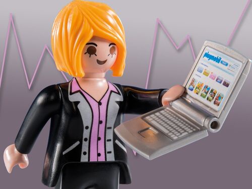 PLAYMOBIL 5597-2 SOBRE SORPRESA SERIE 8 NIÑAS - MUJER DE NEGOCIOS