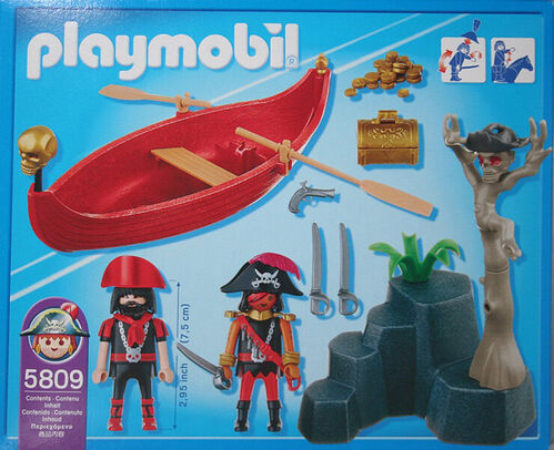 PLAYMOBIL 5809 BOTE CON PIRATAS