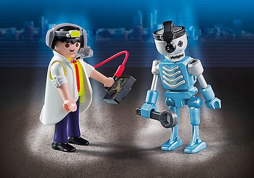 PLAYMOBIL DUO PACK - PROFESOR Y ROBOT