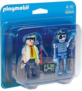 PLAYMOBIL DUO PACK - PROFESOR Y ROBOT