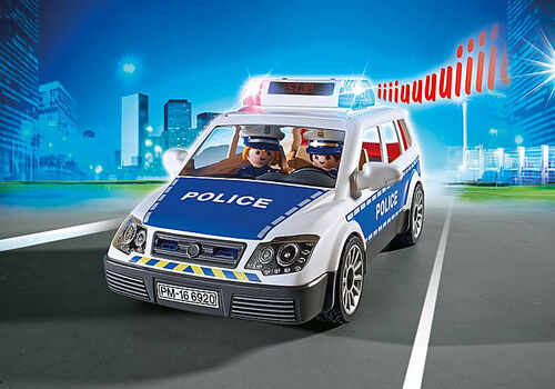 PLAYMOBIL - COCHE DE POLICÍA CON LUCES Y SONIDO