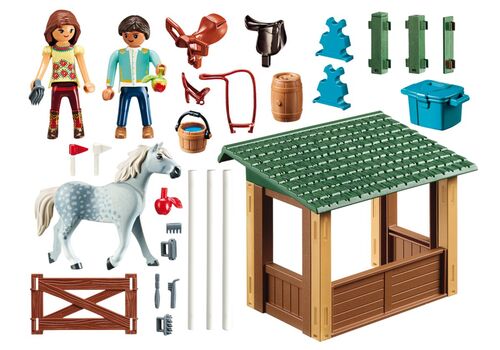 PLAYMOBIL 70119 Paddock con Fortu y Javier