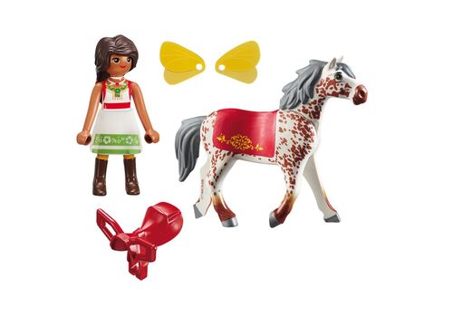 PLAYMOBIL 70123 Solana con Caballo