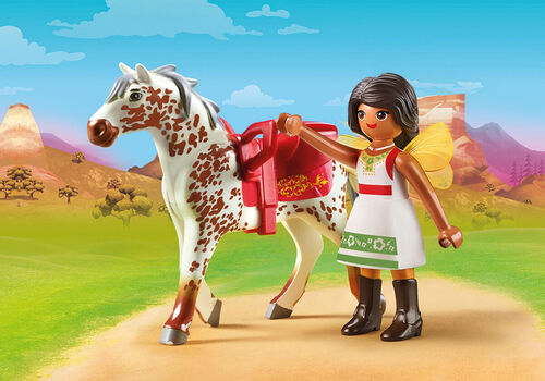 PLAYMOBIL 70123 Solana con Caballo