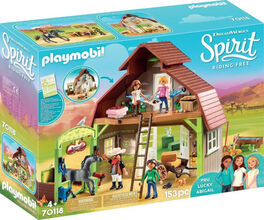 PLAYMOBIL 70118 Establo con Fortu, Pru y Abigaíl
