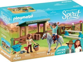 PLAYMOBIL 70119 Paddock con Fortu y Javier