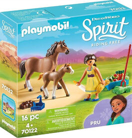 PLAYMOBIL 70122 Pru con Caballo y Potro